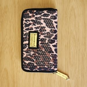 Betsy Johnson Sequin Cheetah Wallet
